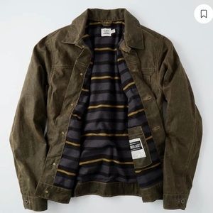 Flint and Tinder Flannel-Lined Waxed Trucker Jacket Sz L NWOT

Retails $300